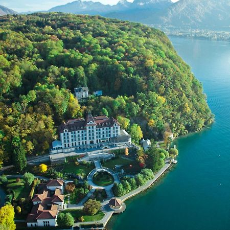 Le Palace De Menthon Exteriér fotografie Aerial view
